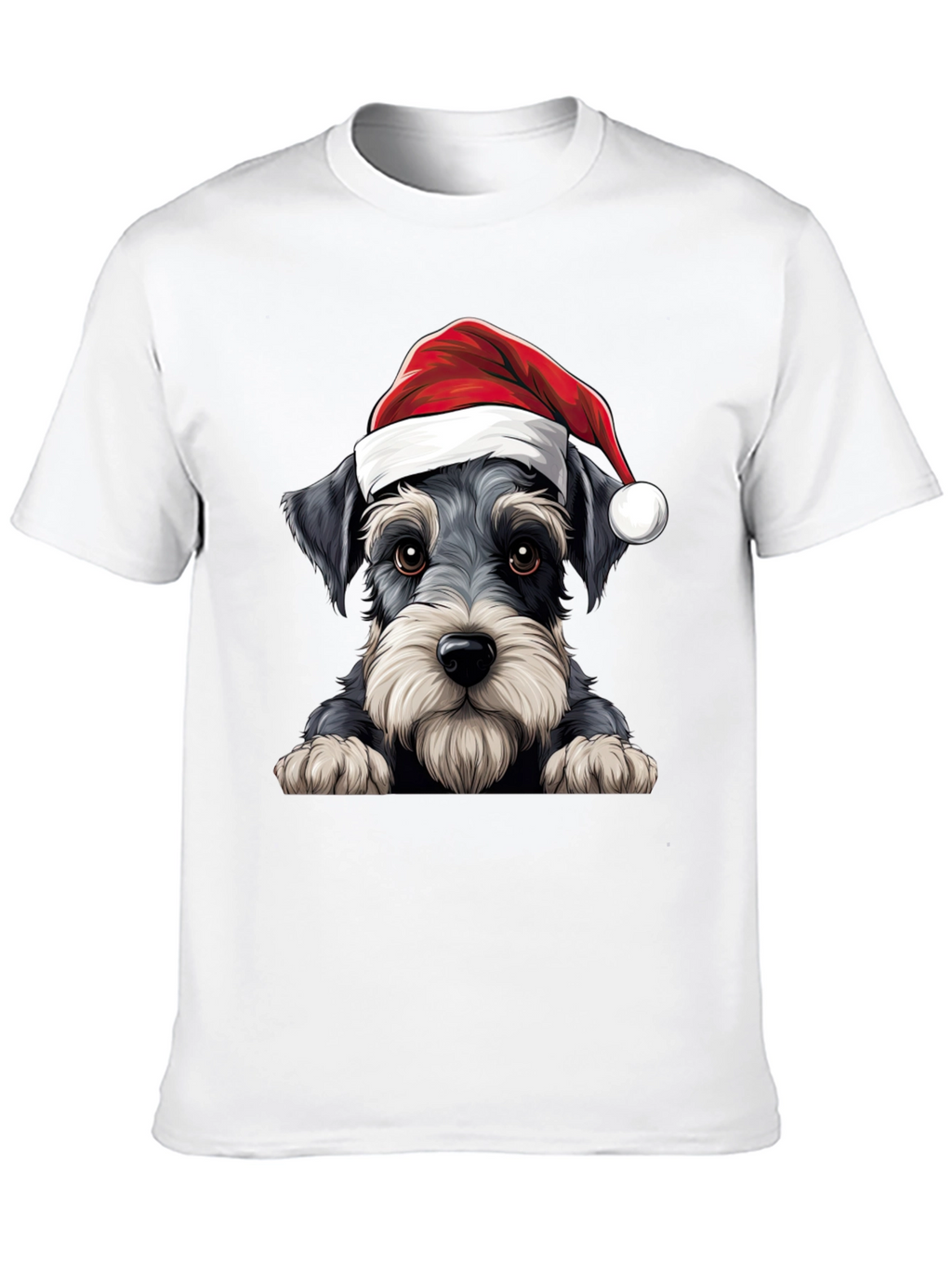 Holiday Schnauzer T-Shirt - Christmas Dog Tee