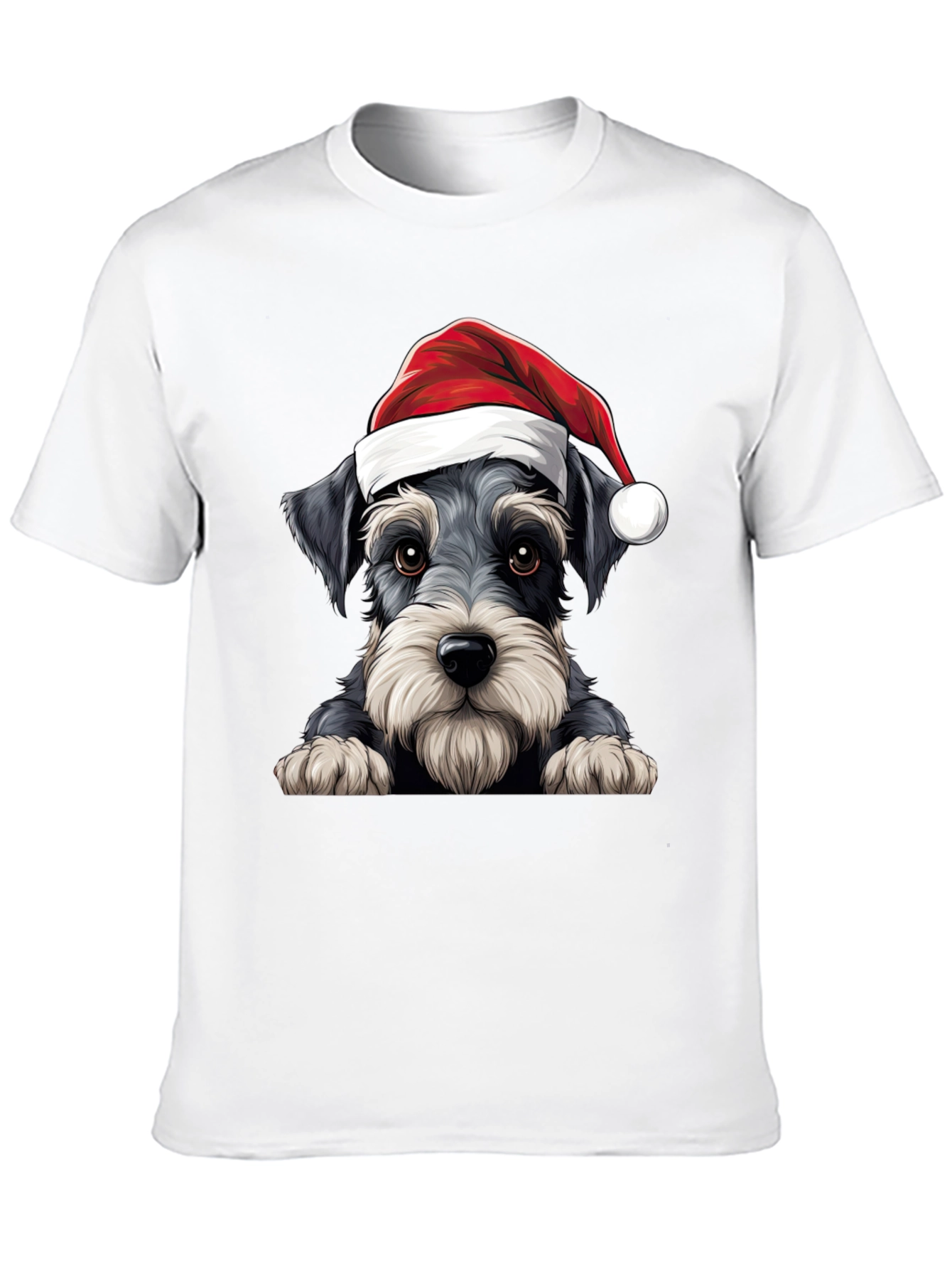 Holiday Schnauzer T-Shirt - Christmas Dog Tee