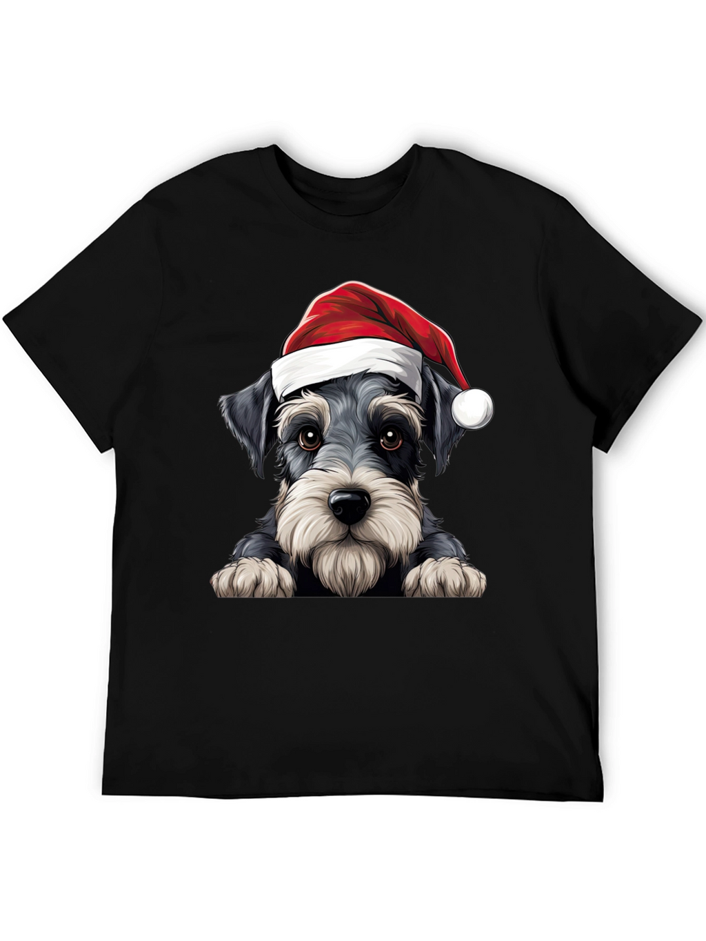 Holiday Schnauzer T-Shirt - Christmas Dog Tee
