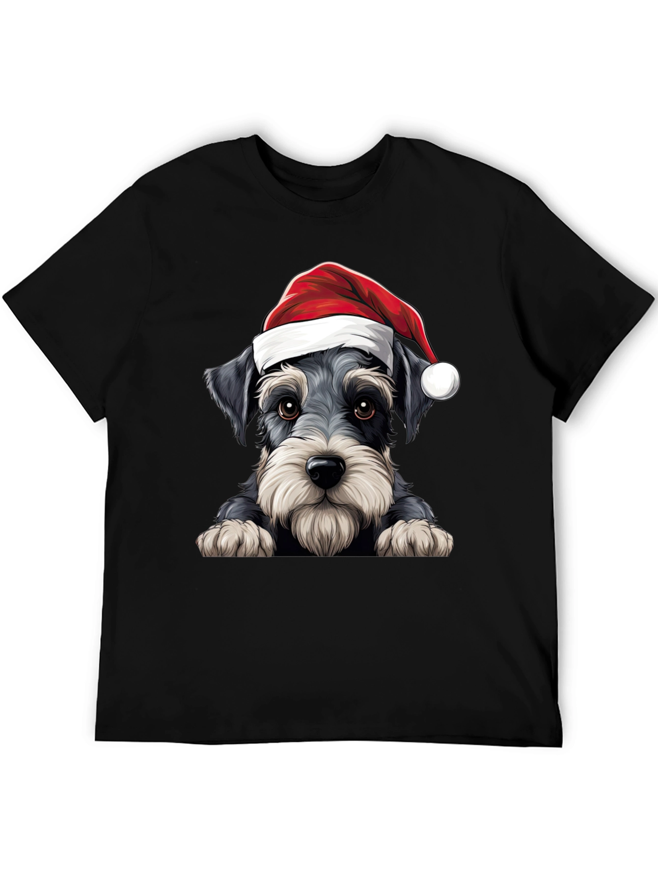 Holiday Schnauzer T-Shirt - Christmas Dog Tee