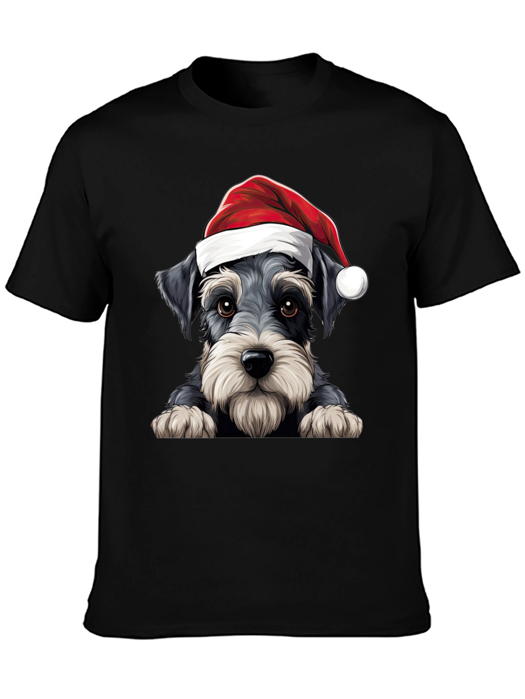 Holiday Schnauzer T-Shirt - Christmas Dog Tee