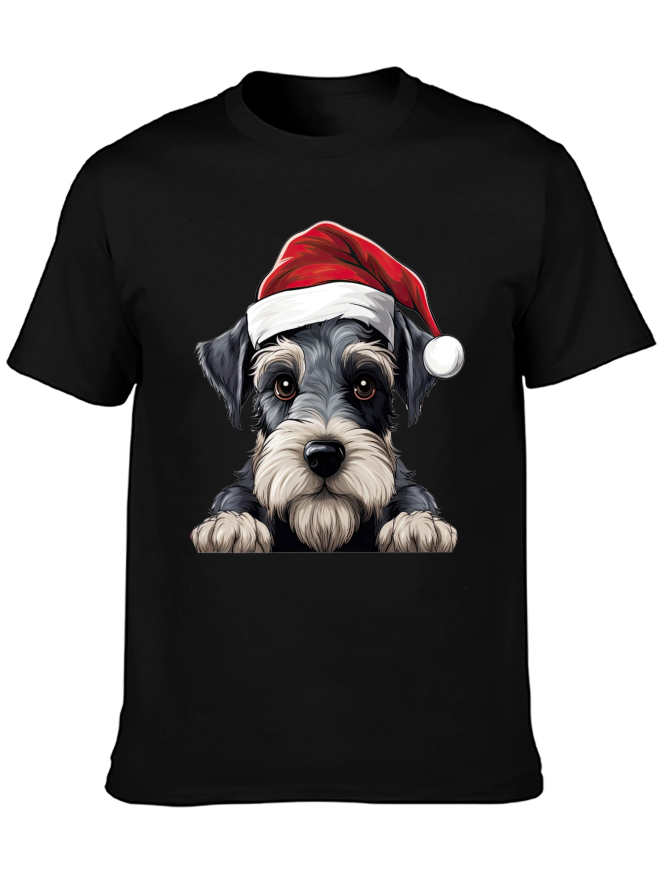 Holiday Schnauzer T-Shirt - Christmas Dog Tee