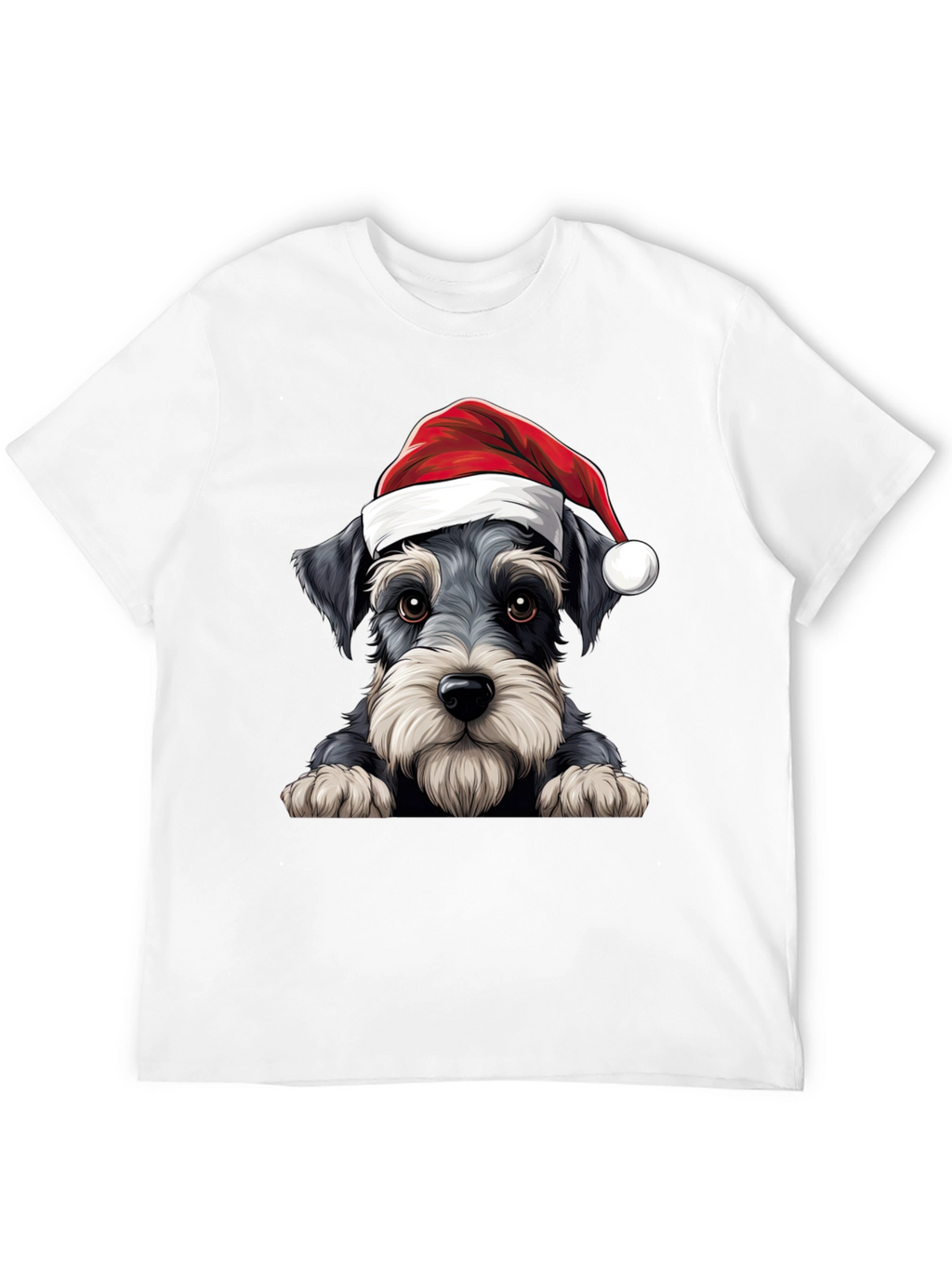 Holiday Schnauzer T-Shirt - Christmas Dog Tee