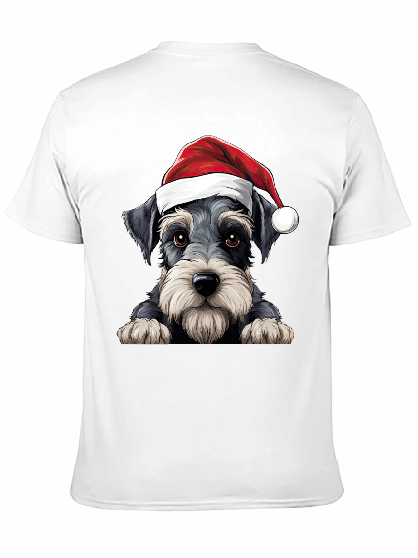 Holiday Schnauzer T-Shirt - Christmas Dog Tee
