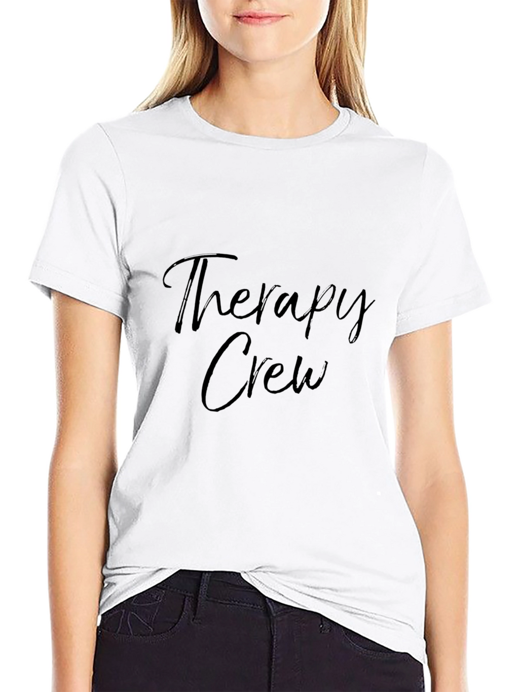 Therapy Crew Black Graphic Tee