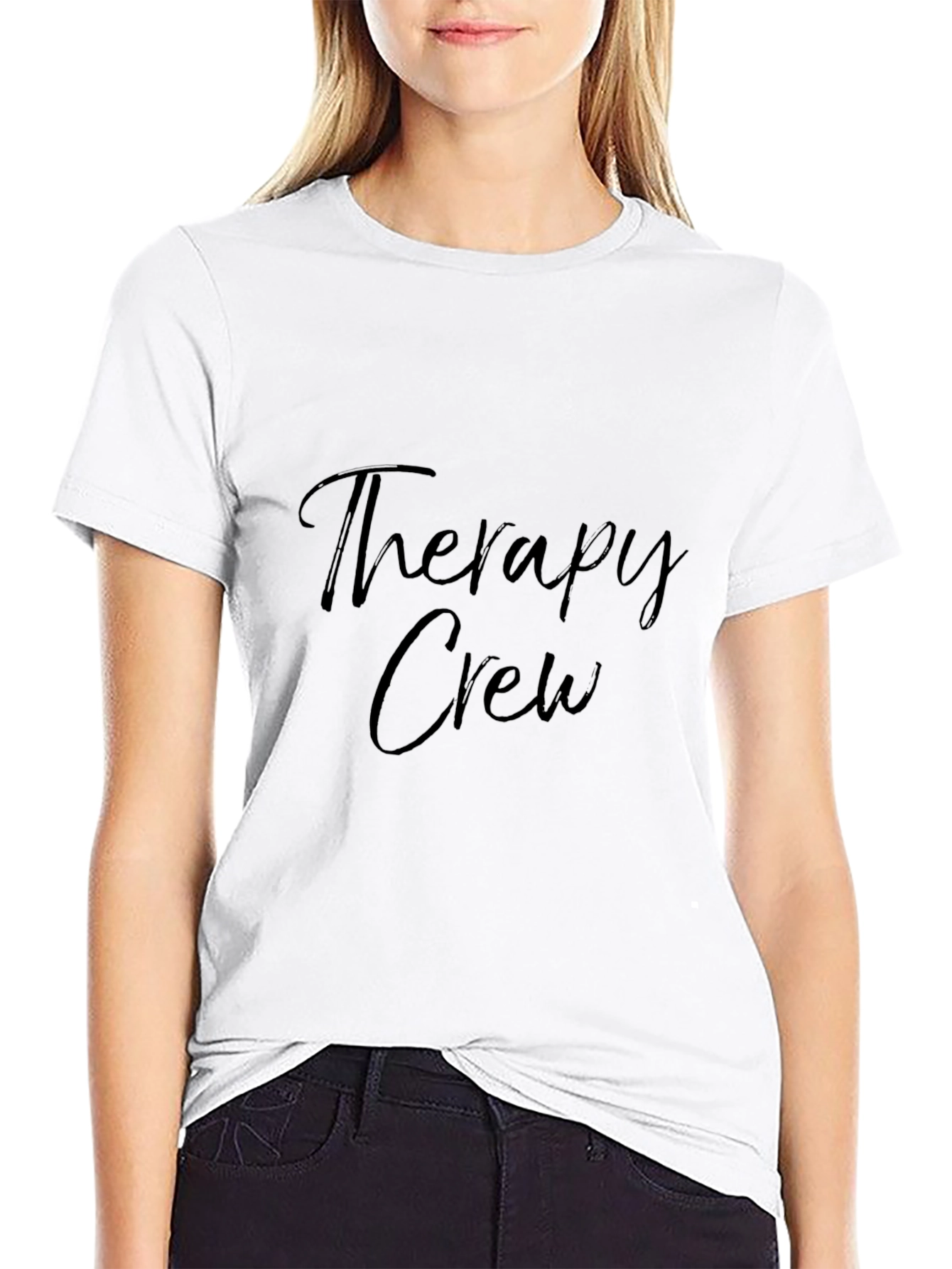 Therapy Crew Black Graphic Tee