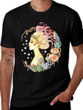Octopus Mermaid Graphic Print T-Shirt