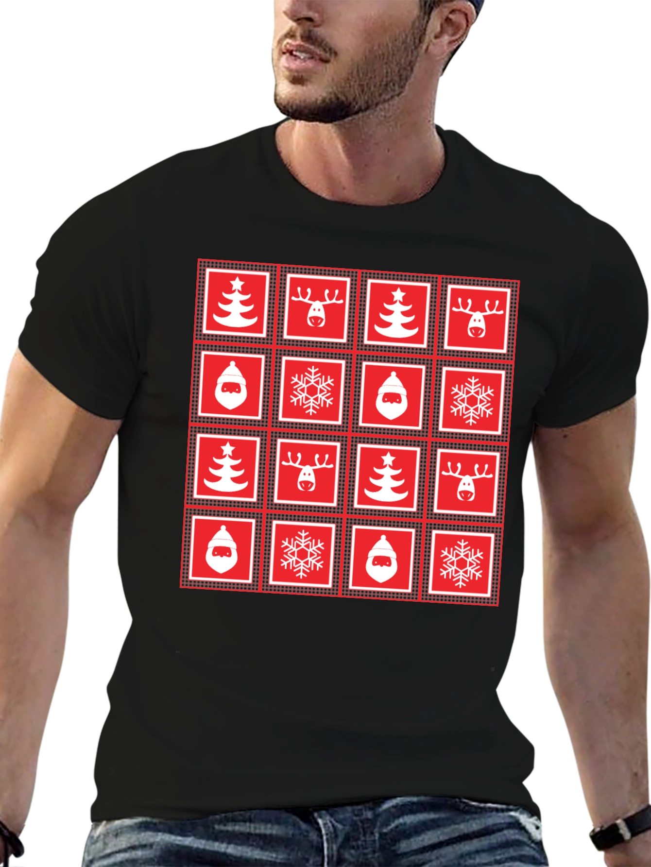Festive Christmas Pattern T-Shirt