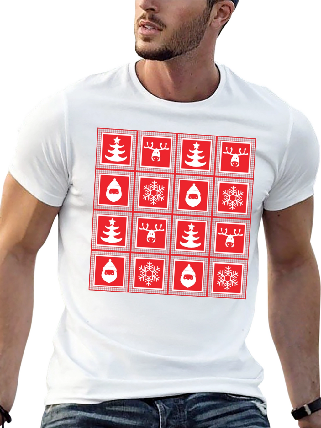 Festive Christmas Pattern T-Shirt