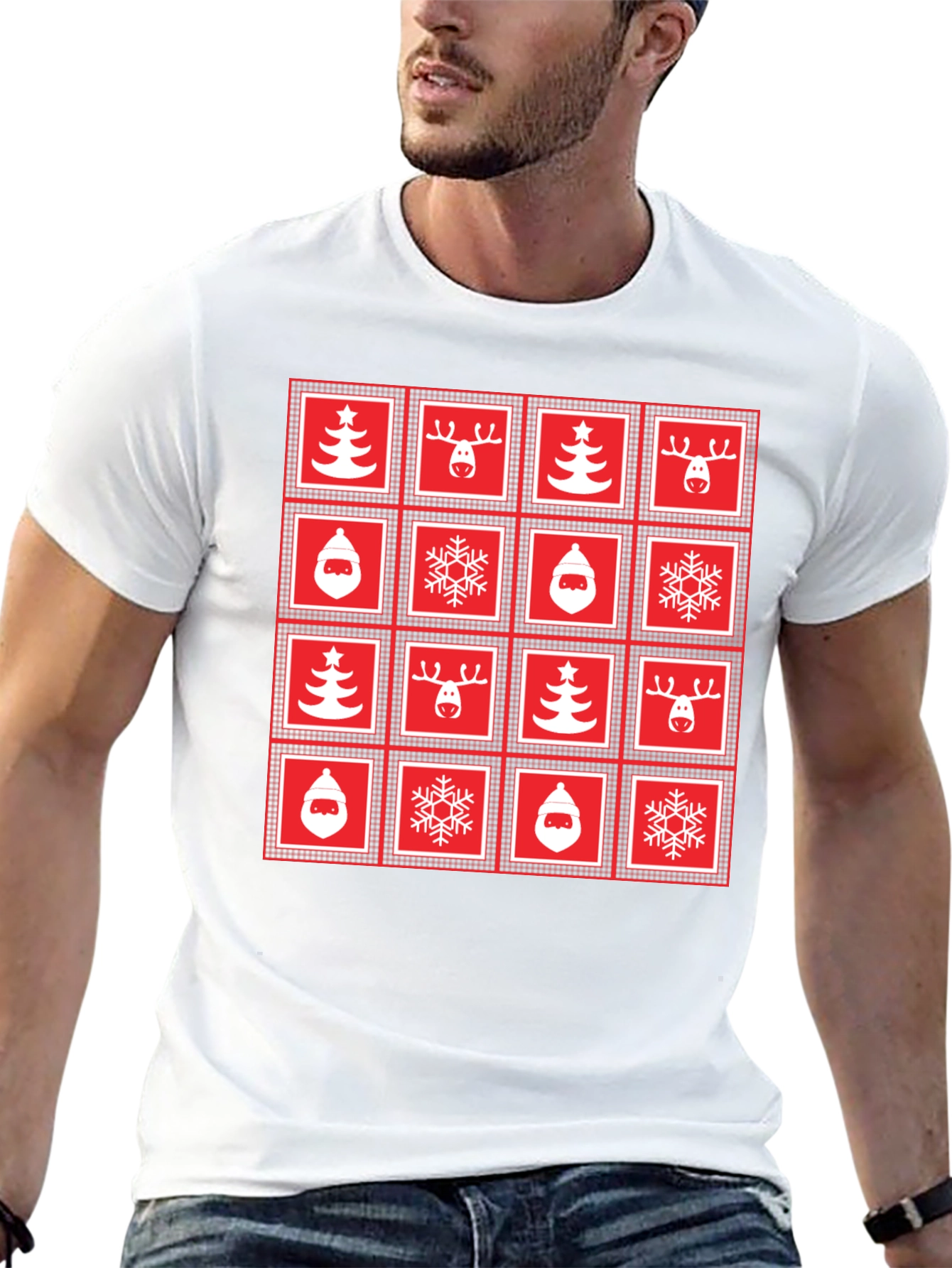 Festive Christmas Pattern T-Shirt