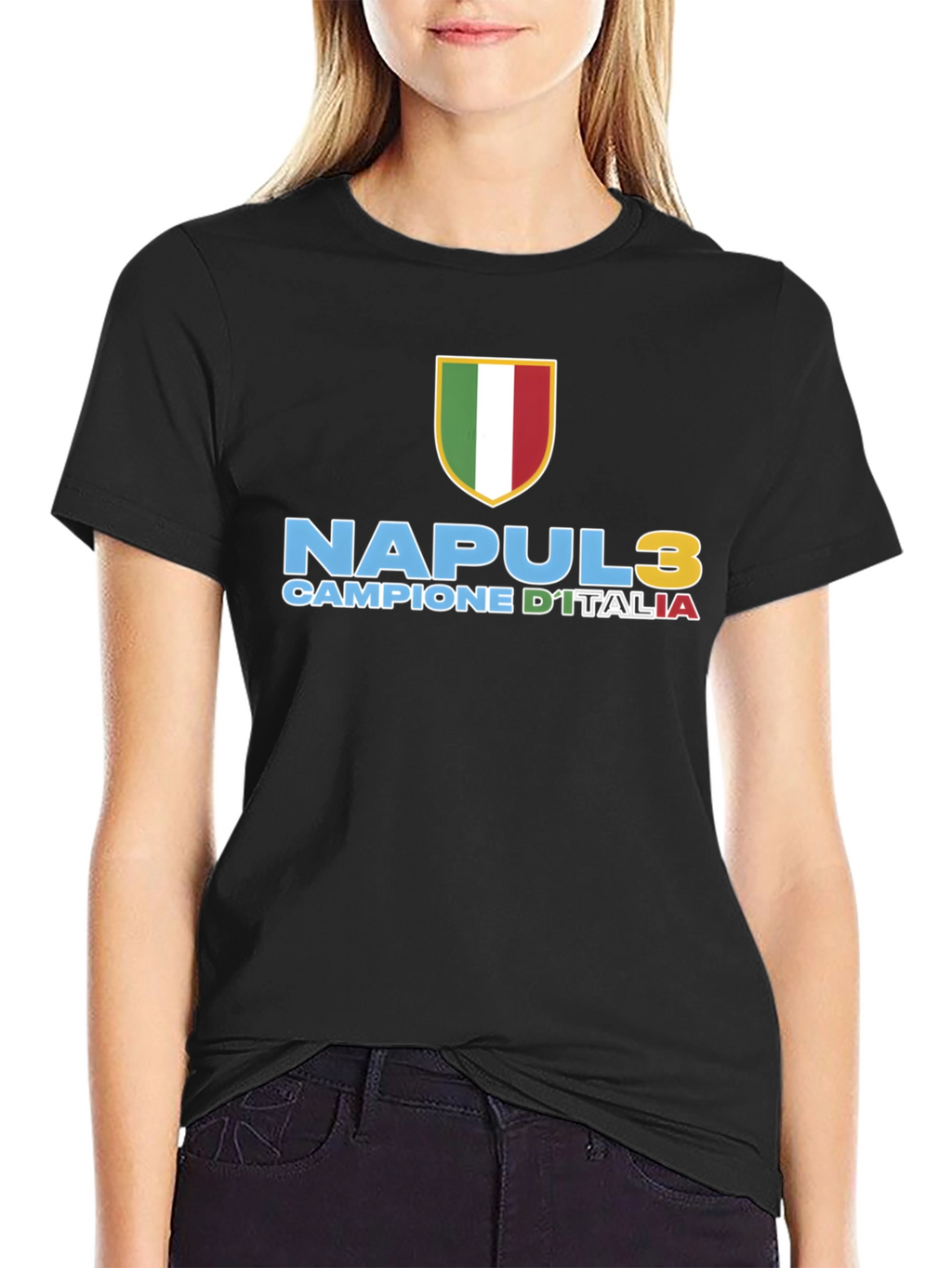 Napoli 3 Scudetto T-Shirt - Campione DItalia