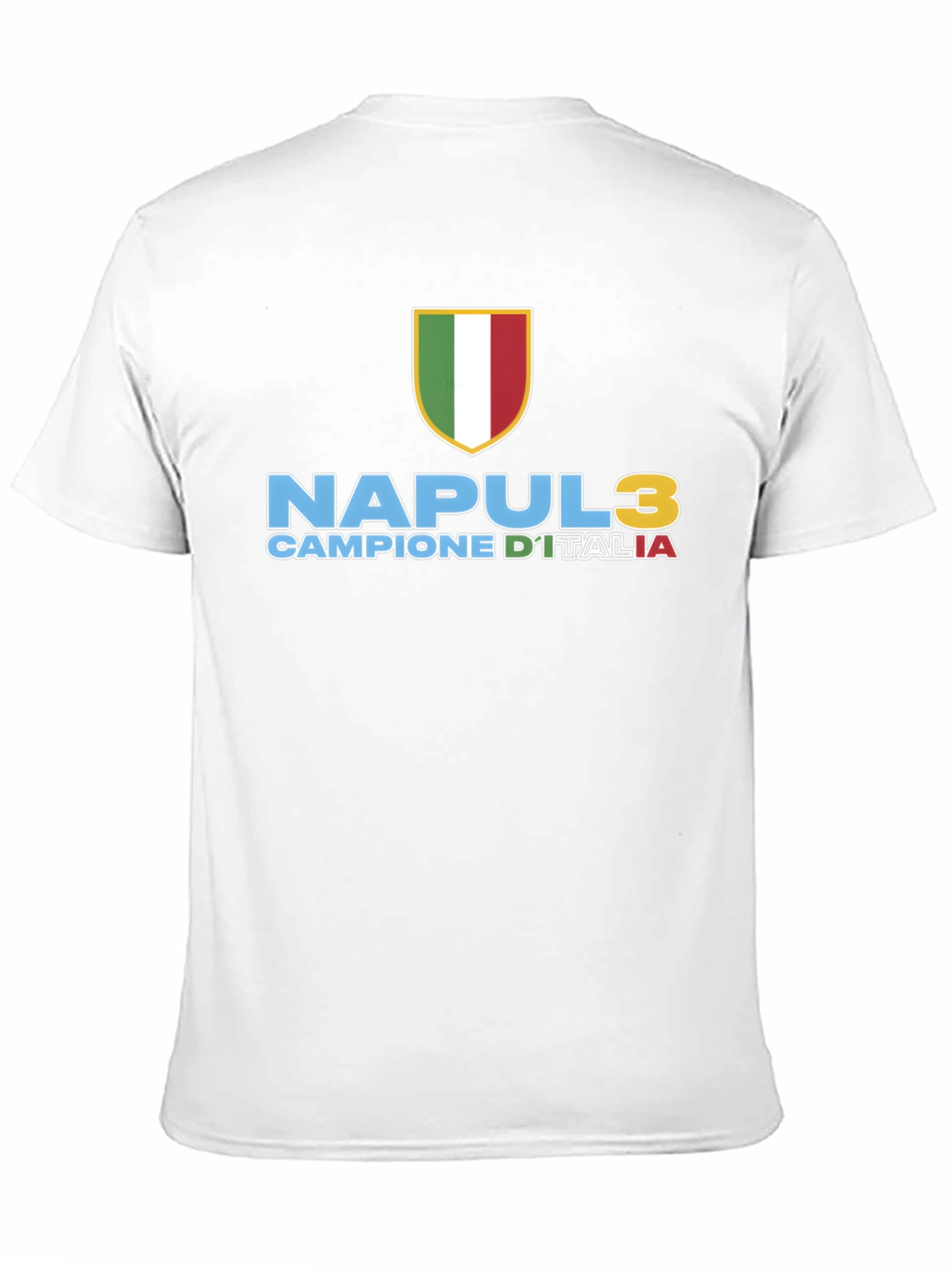 Napoli 3 Scudetto T-Shirt - Campione DItalia