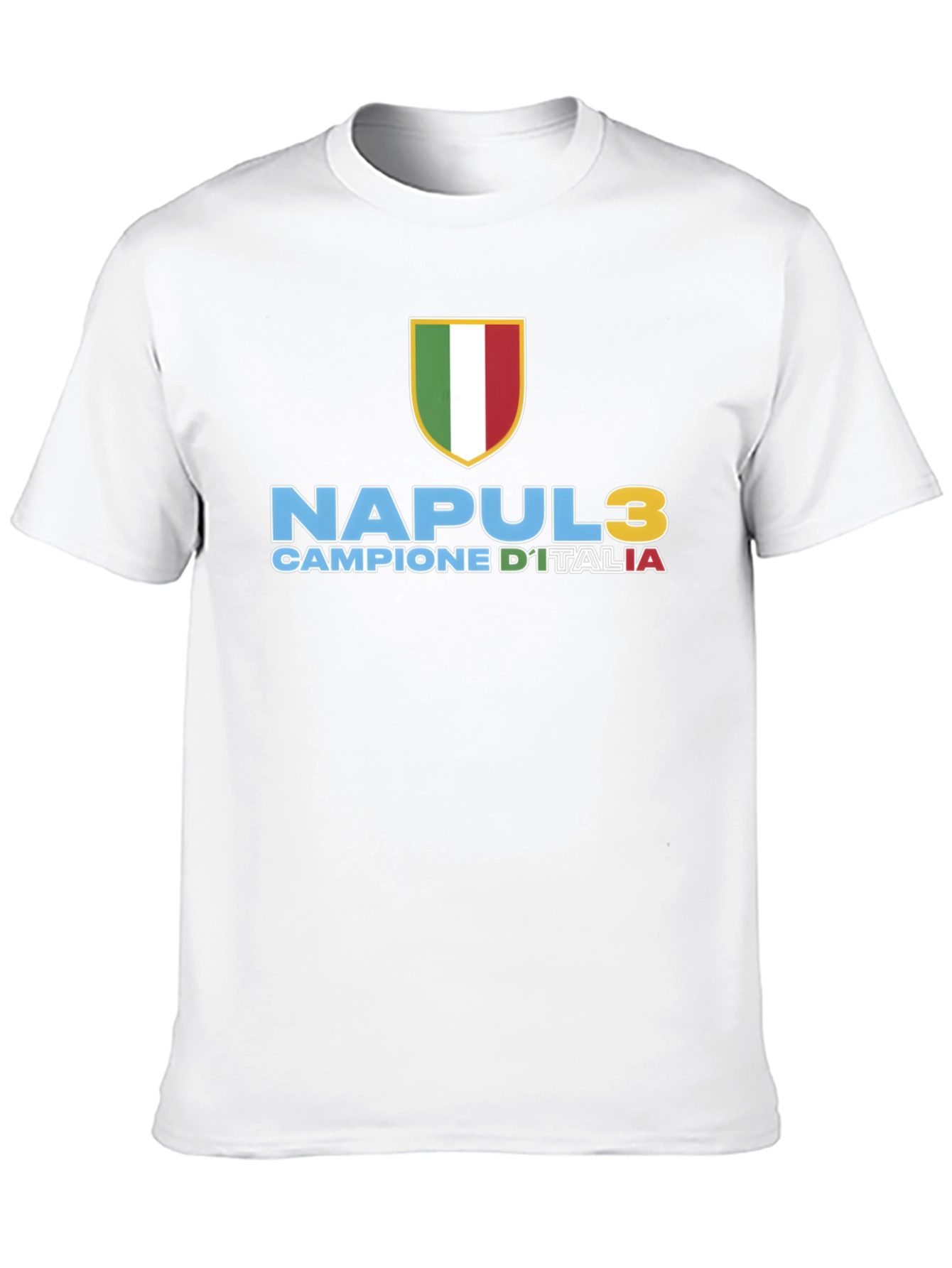 Napoli 3 Scudetto T-Shirt - Campione DItalia