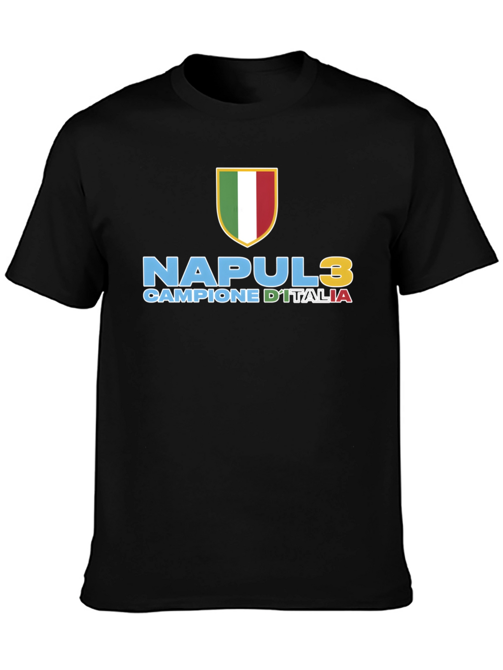 Napoli 3 Scudetto T-Shirt - Campione DItalia
