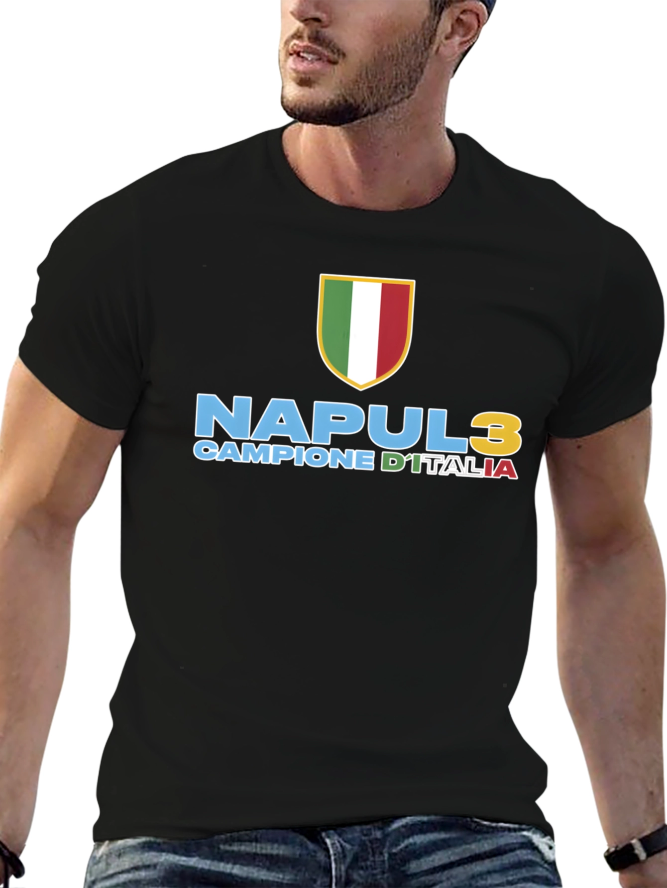Napoli 3 Scudetto T-Shirt - Campione DItalia