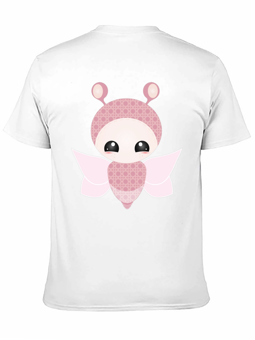 Cute Cartoon Butterfly Graphic Black T-Shirt