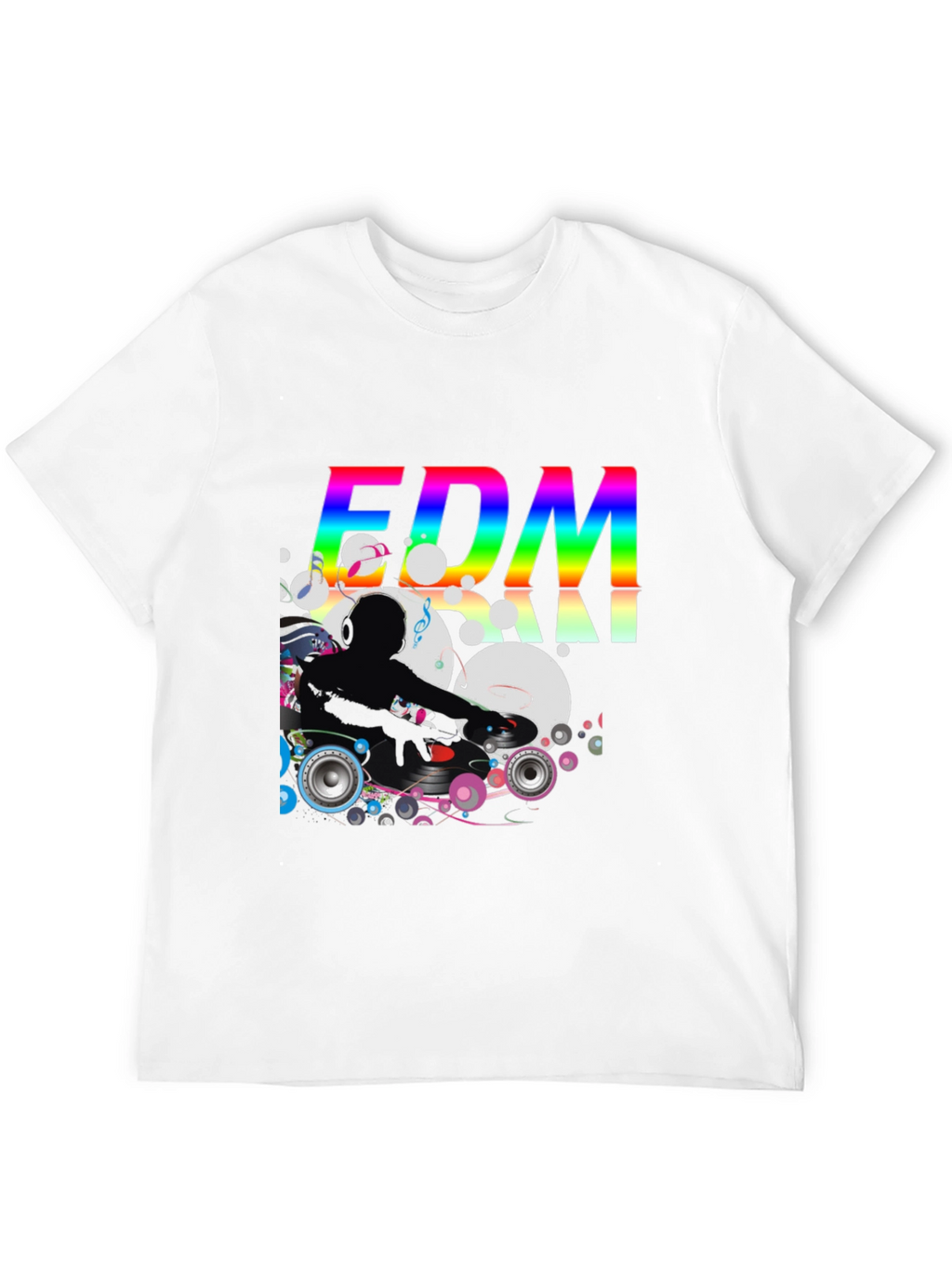 EDM DJ Graphic Tee - Black Cotton T-Shirt