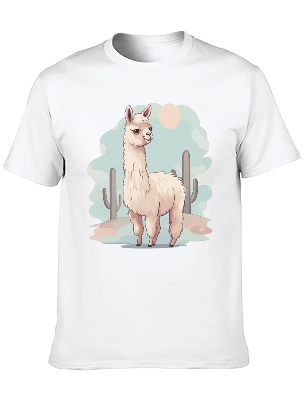 Llama Desert Graphic Tee - Cool & Casual