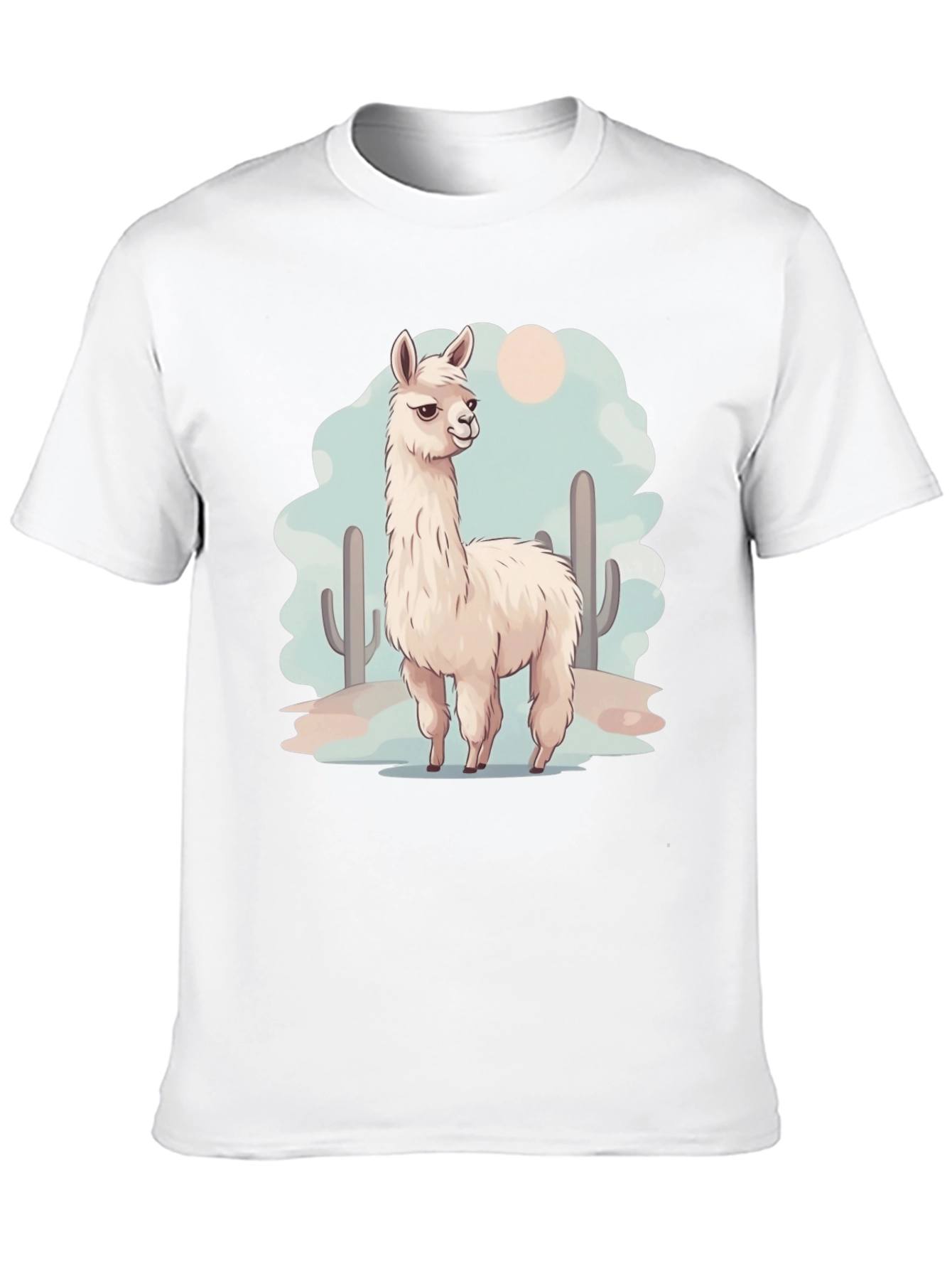 Llama Desert Graphic Tee - Cool & Casual