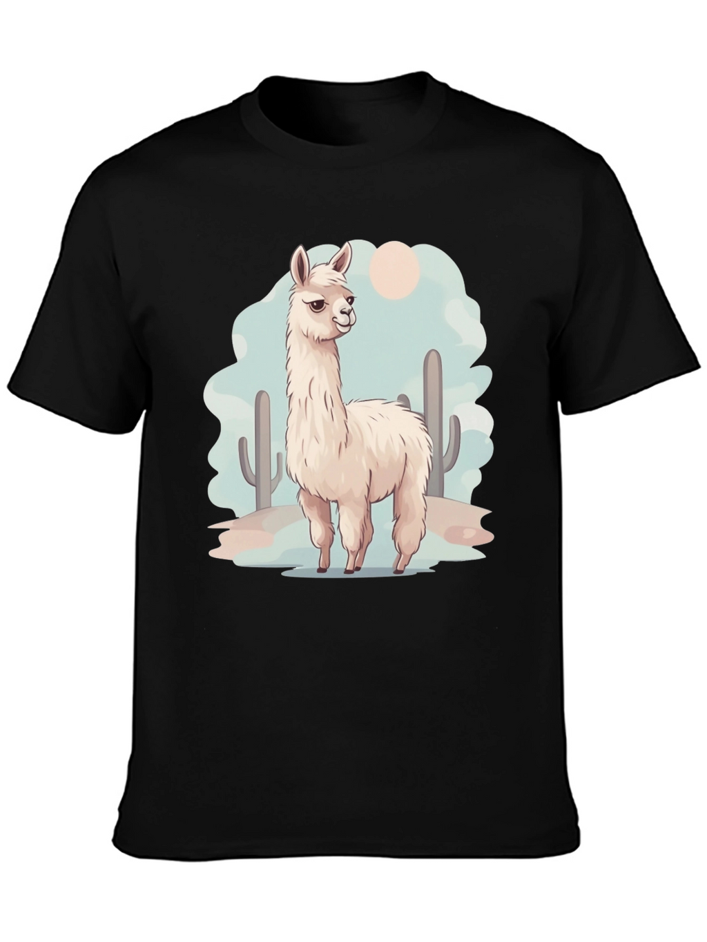 Llama Desert Graphic Tee - Cool & Casual