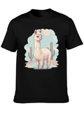 Llama Desert Graphic Tee - Cool & Casual