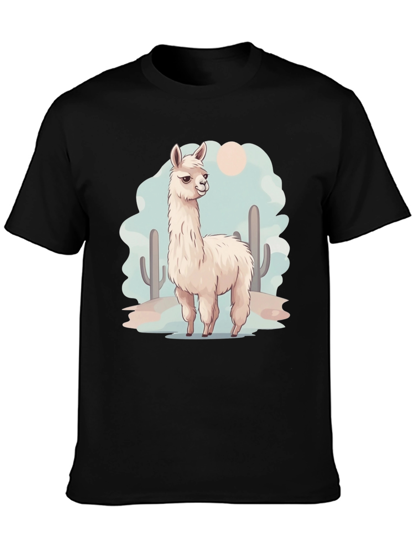 Llama Desert Graphic Tee - Cool & Casual