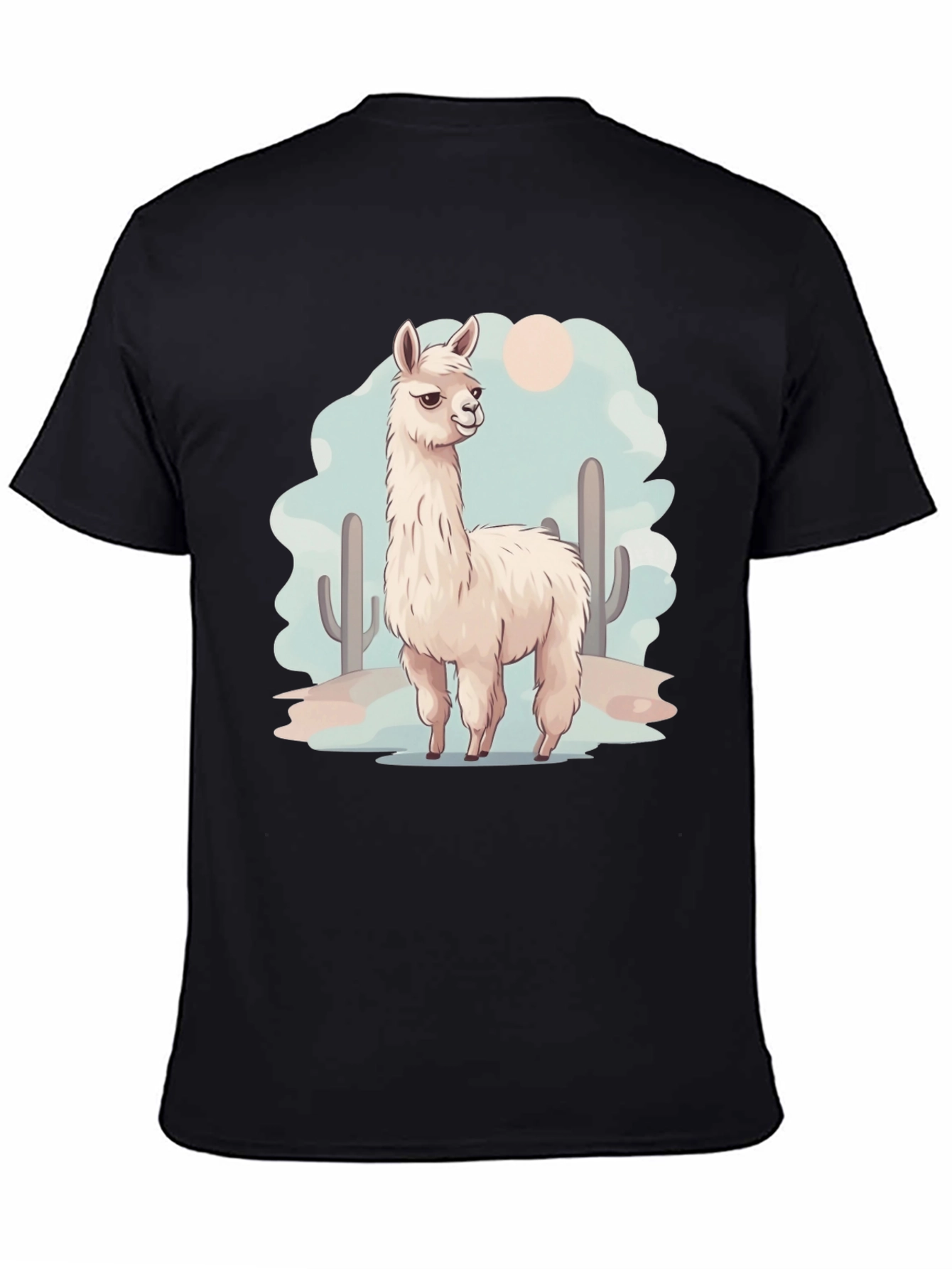 Llama Desert Graphic Tee - Cool & Casual