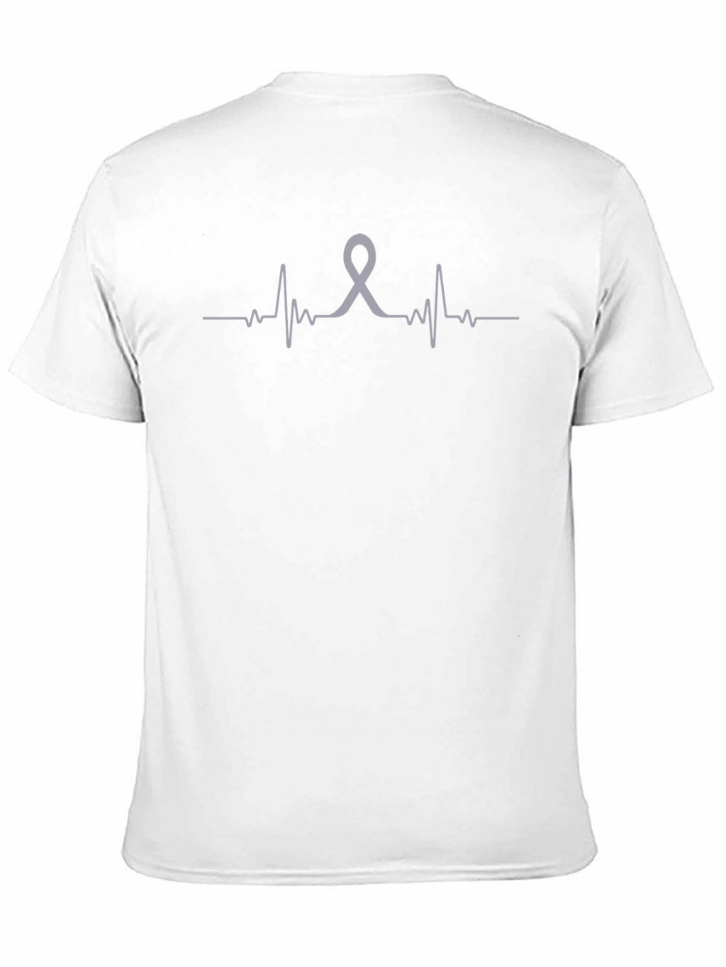 Awareness Ribbon Heartbeat Graphic Tee - Soft Cotton Casual