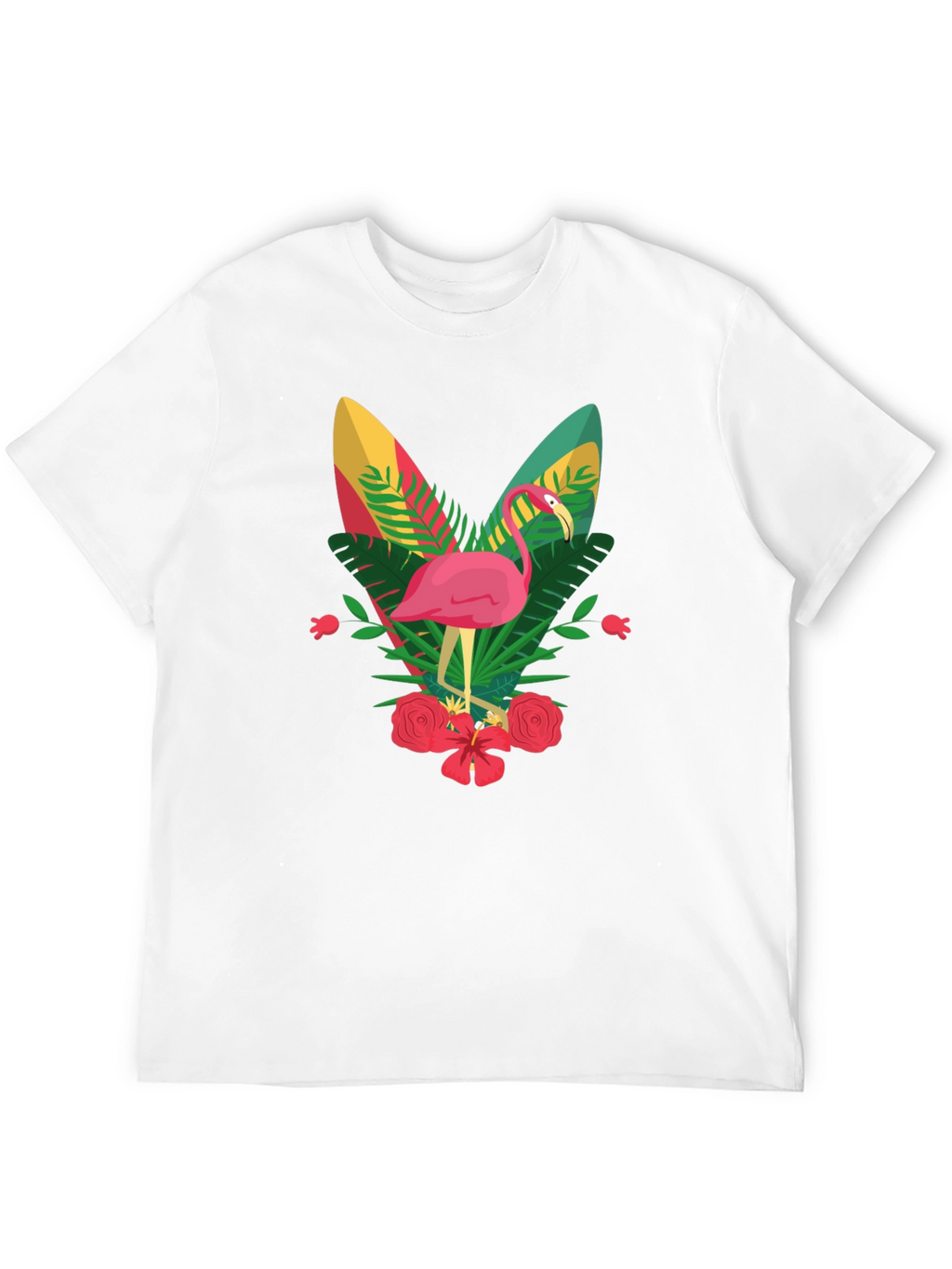 Flamingo Graphic Tee - Tropical Vibes