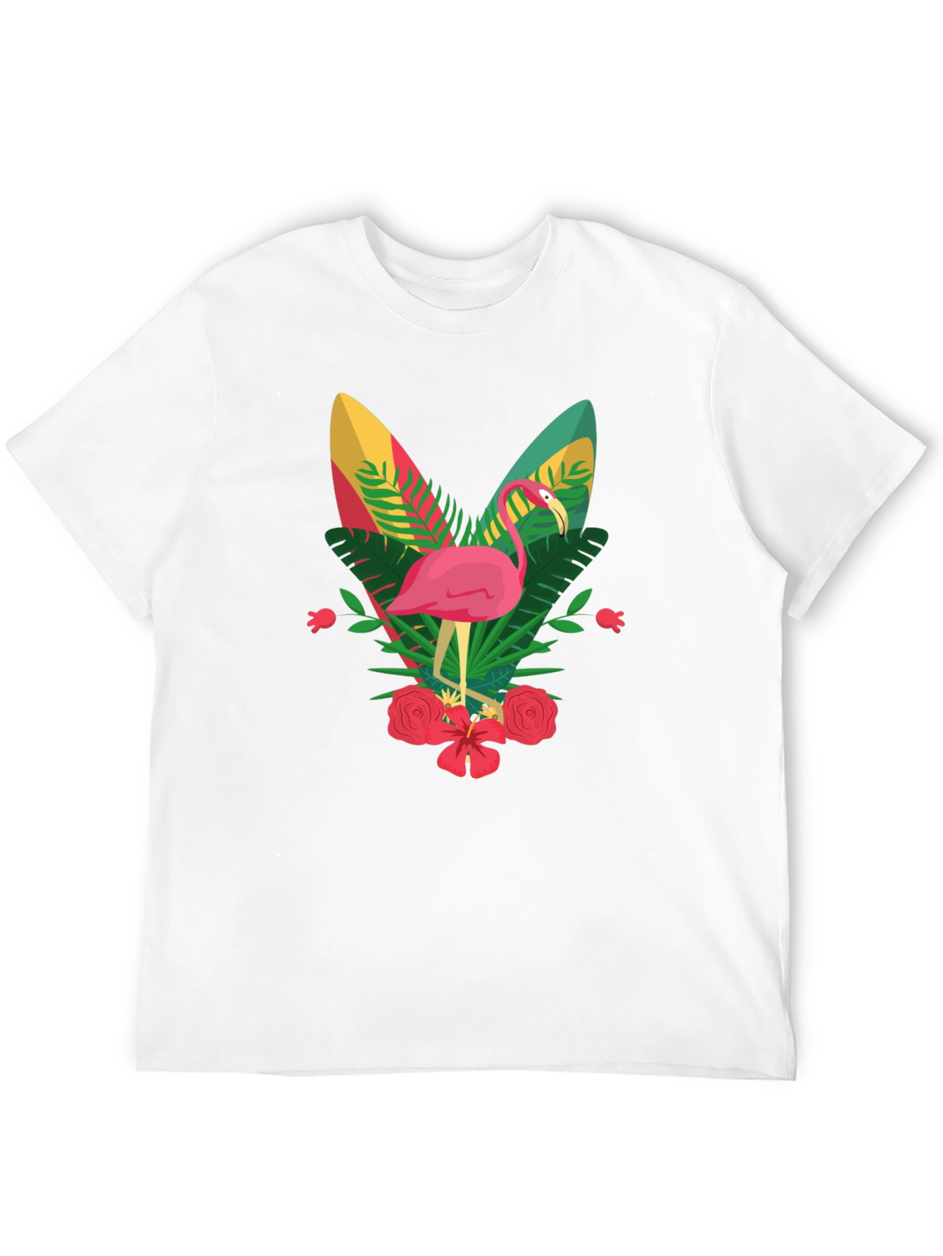 Flamingo Graphic Tee - Tropical Vibes