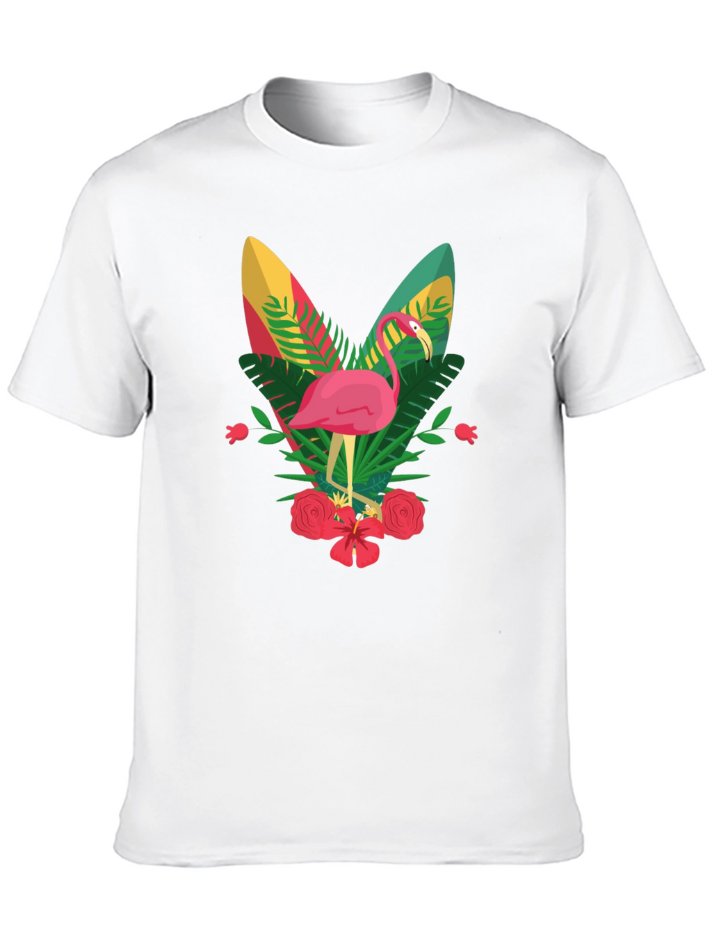 Flamingo Graphic Tee - Tropical Vibes
