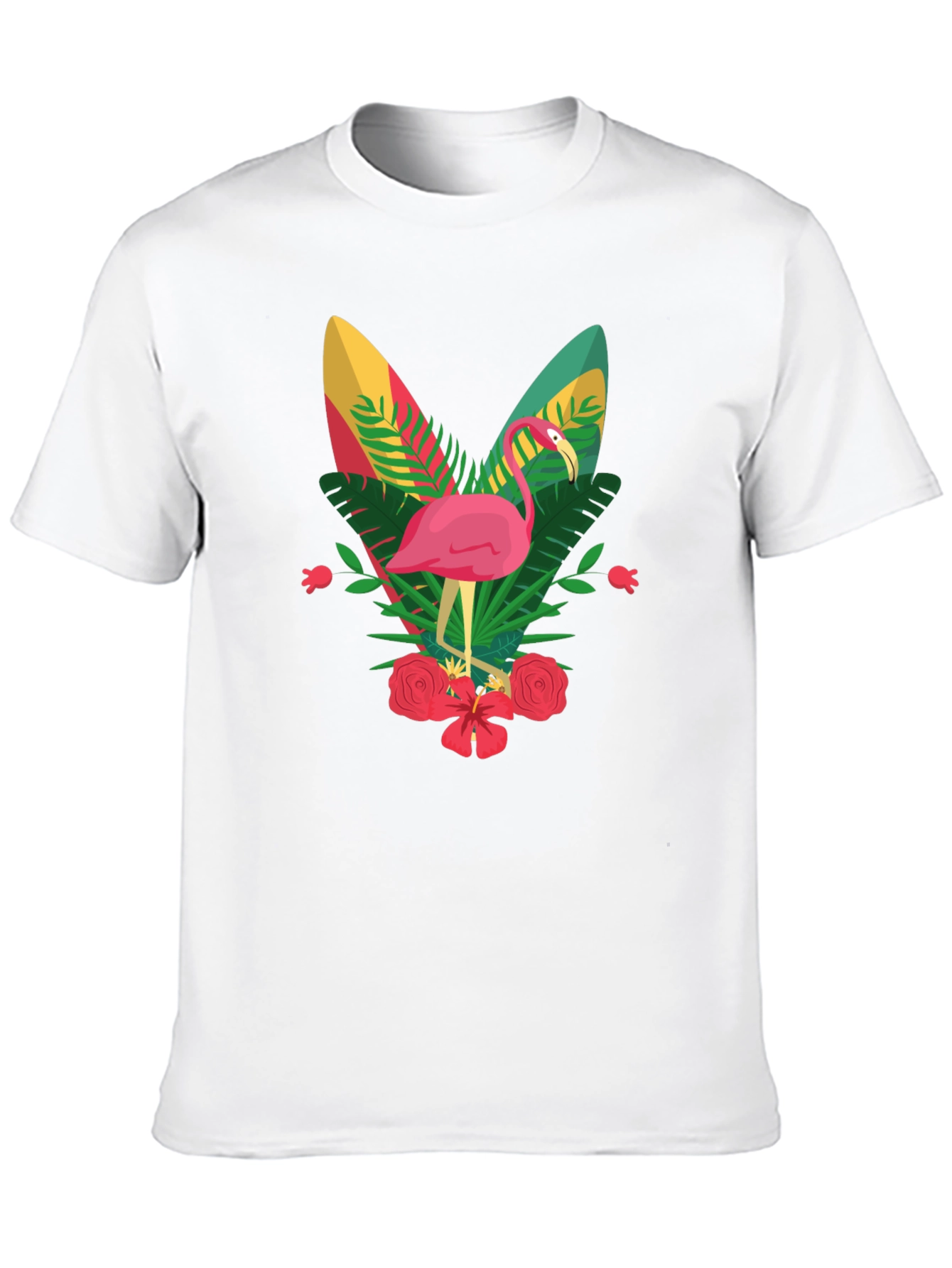 Flamingo Graphic Tee - Tropical Vibes
