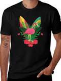 Flamingo Graphic Tee - Tropical Vibes
