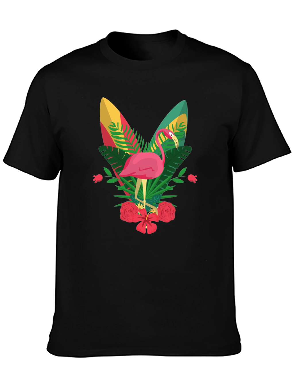 Flamingo Graphic Tee - Tropical Vibes