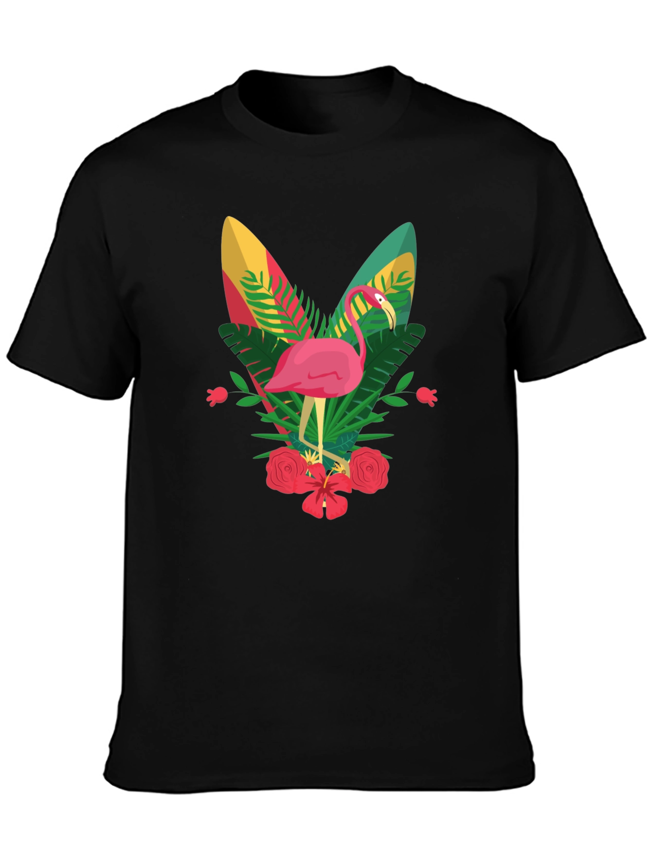 Flamingo Graphic Tee - Tropical Vibes