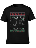 Festive Basketball Ugly Christmas T-Shirt