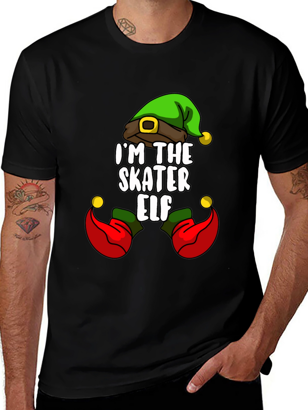 Im The Skater Elf Christmas T-Shirt