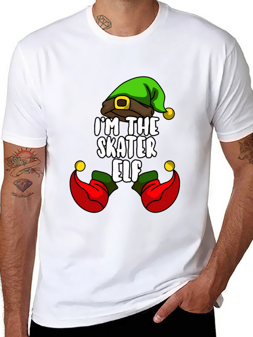 Im The Skater Elf Christmas T-Shirt