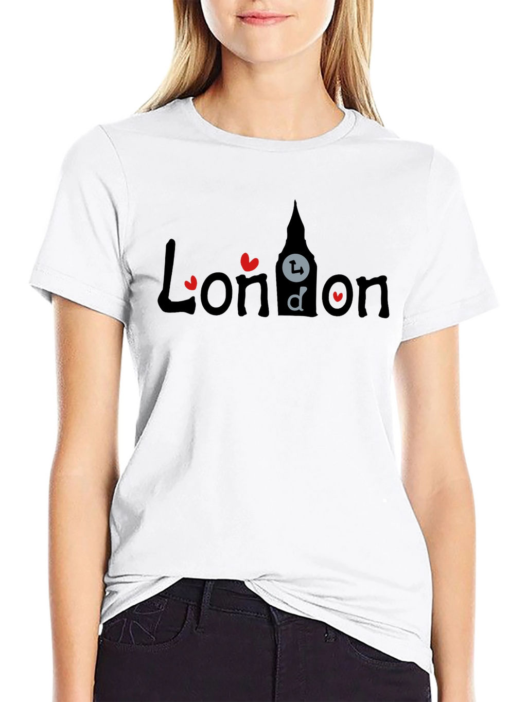 London T-Shirt - Heart Design