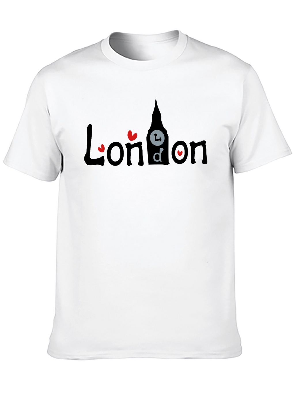 London T-Shirt - Heart Design