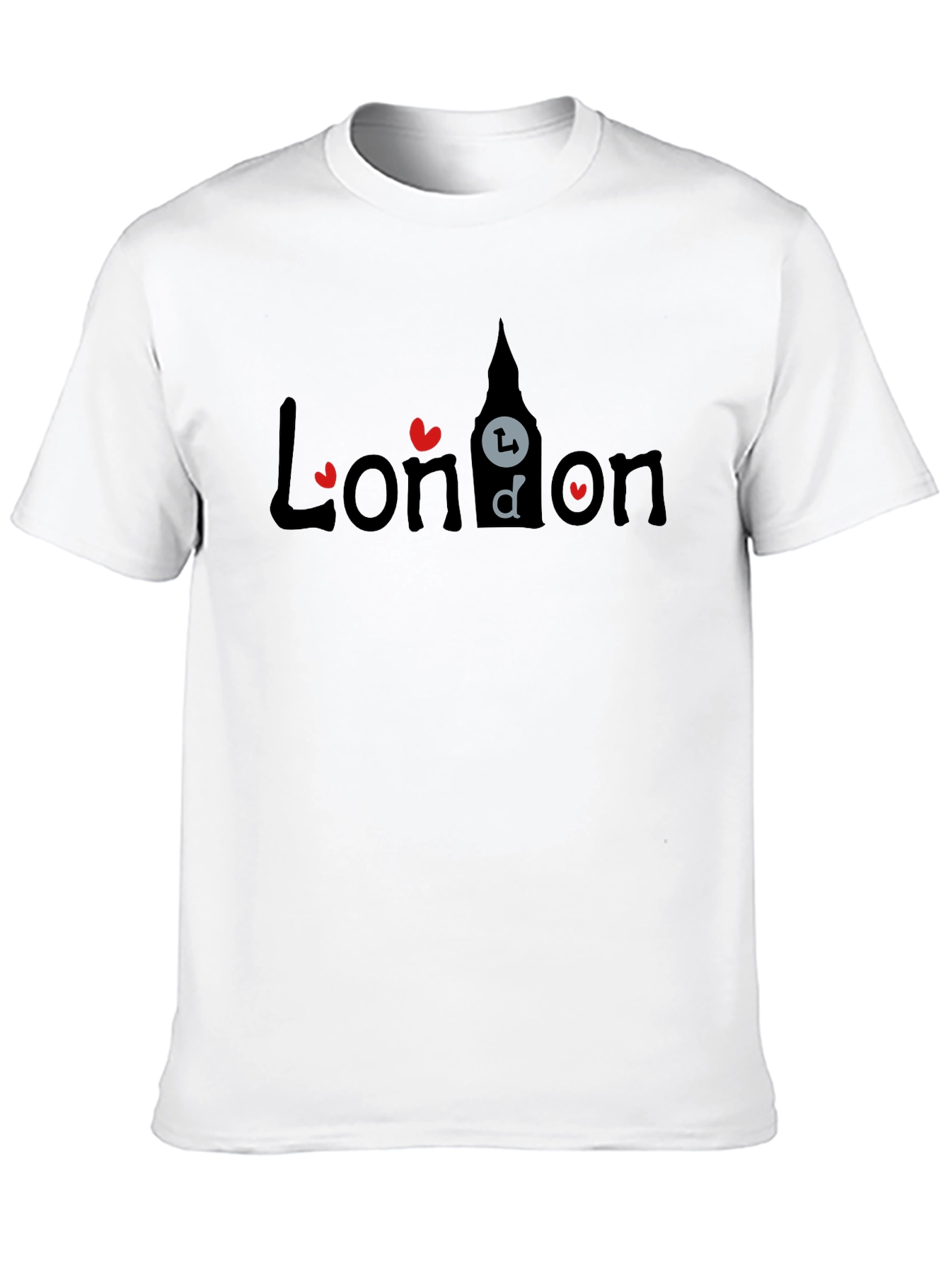 London T-Shirt - Heart Design