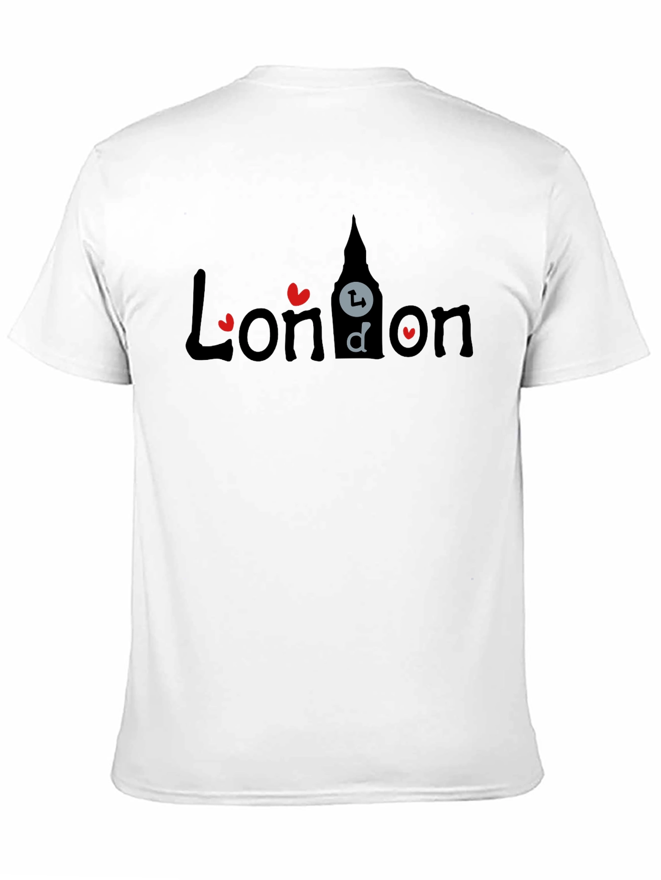 London T-Shirt - Heart Design