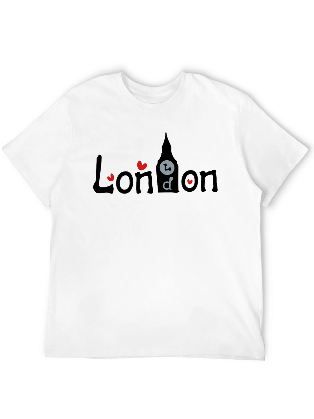 London T-Shirt - Heart Design