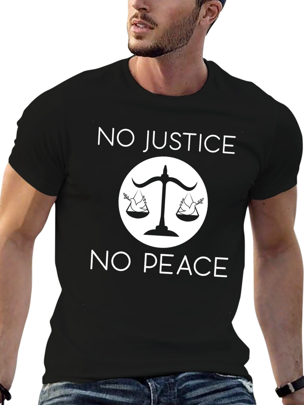 No Justice No Peace Graphic T-Shirt
