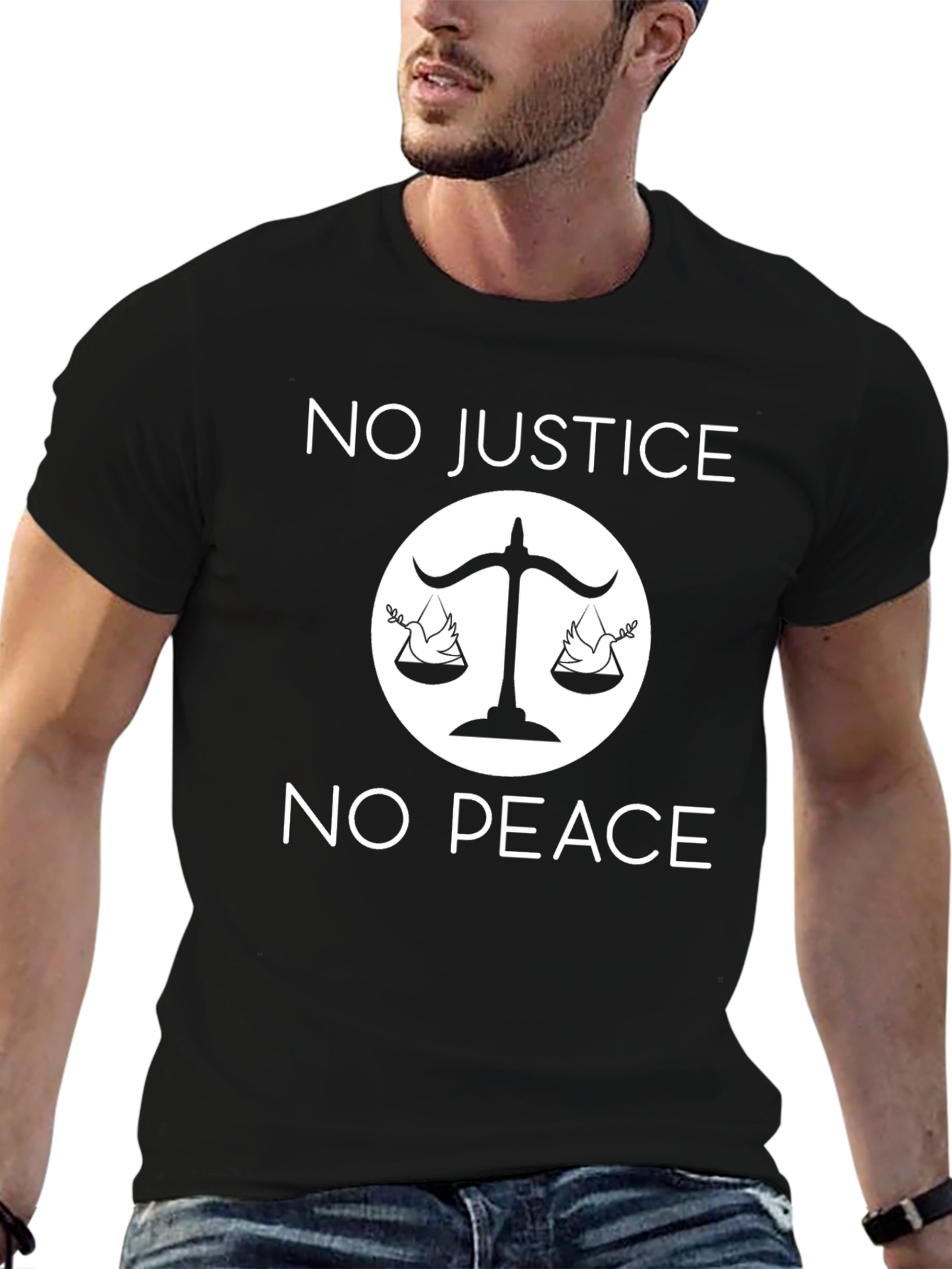 No Justice No Peace Graphic T-Shirt
