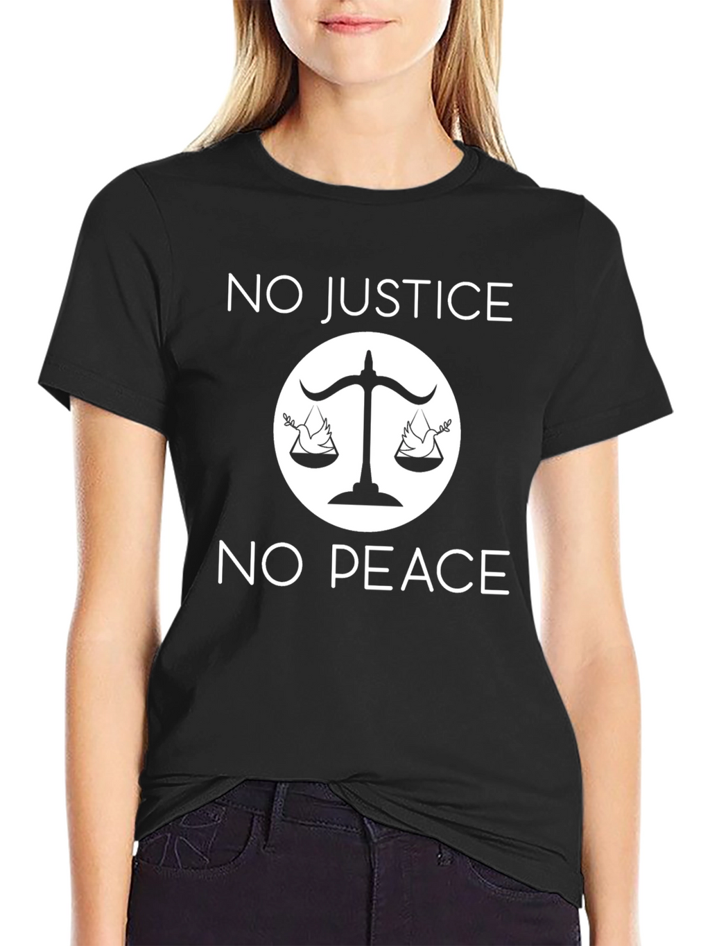 No Justice No Peace Graphic T-Shirt