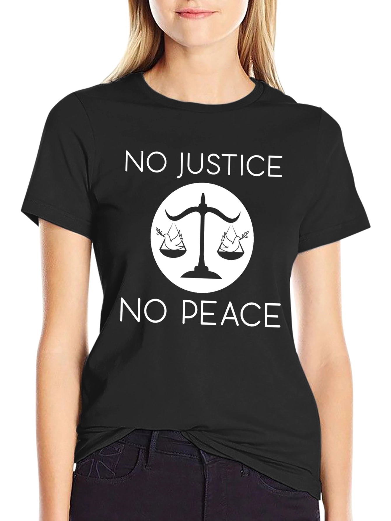 No Justice No Peace Graphic T-Shirt