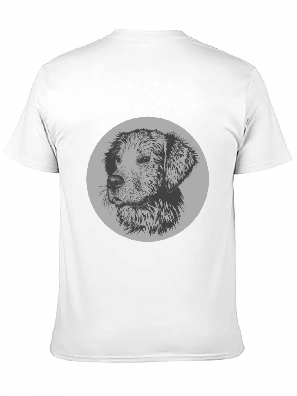 Dog Graphic Print Crew Neck T-Shirt