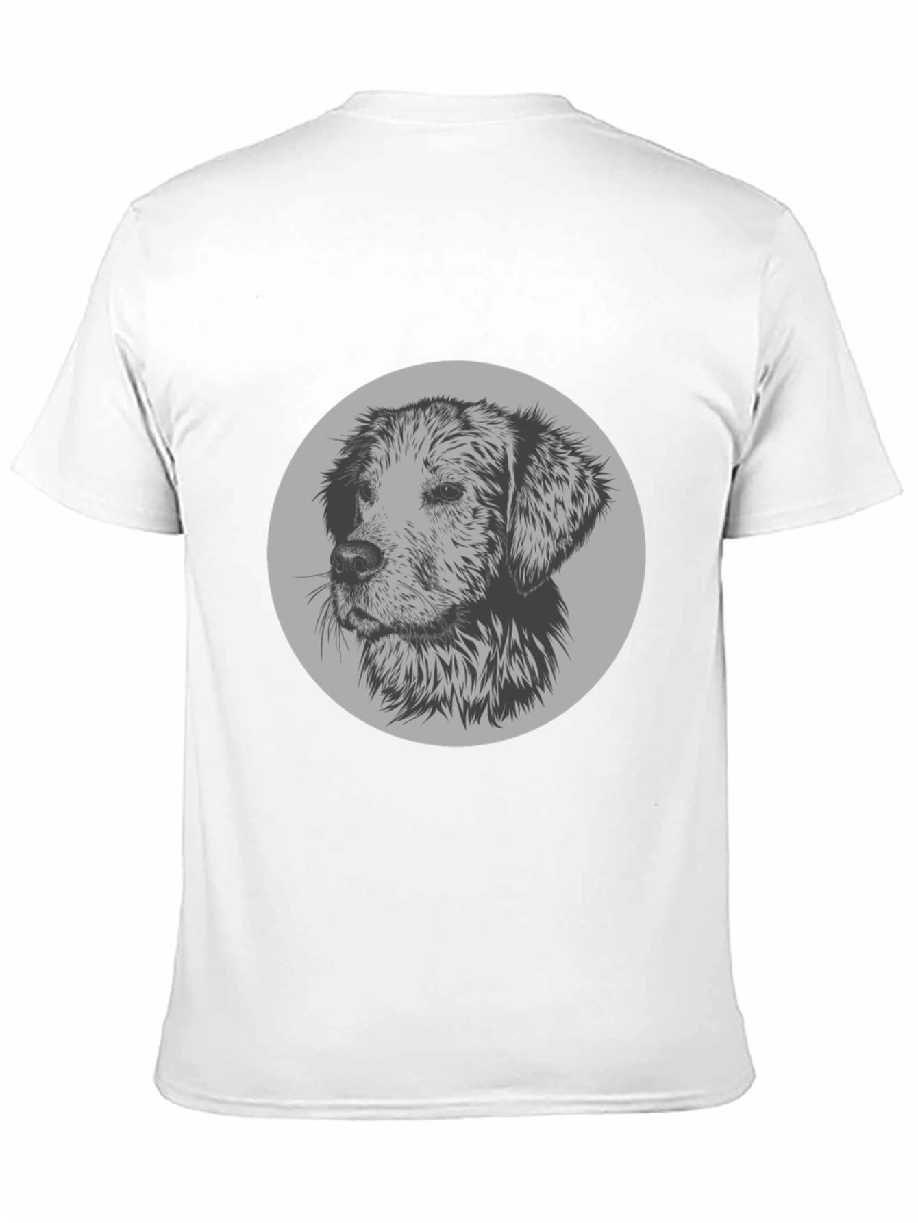 Dog Graphic Print Crew Neck T-Shirt