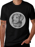 Dog Graphic Print Crew Neck T-Shirt